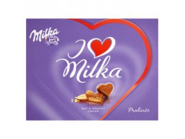 Milka I love шоколадные конфеты с начинкой из миндальных и лесных орехов 110 г